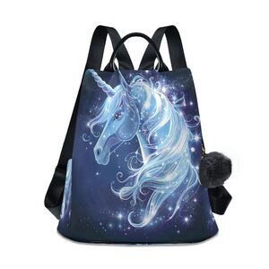 6609 Unicorn Surrounded by Magic Backpack Purse Anti Theft Travel Bag